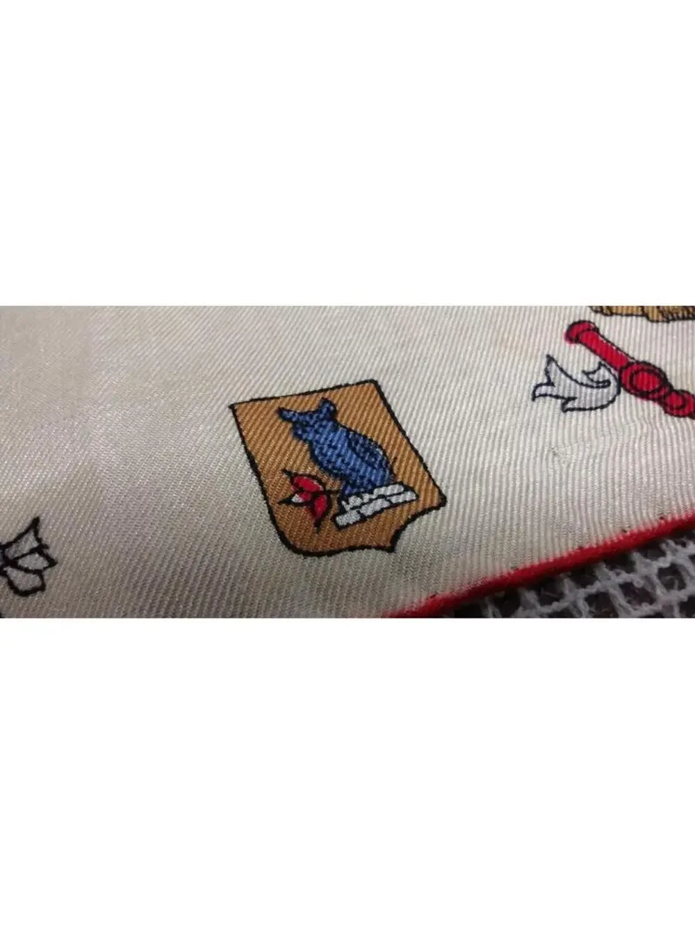 PURA SETA Pure Silk Men's Scarf 1940s 30s Regency Monarch European World War II